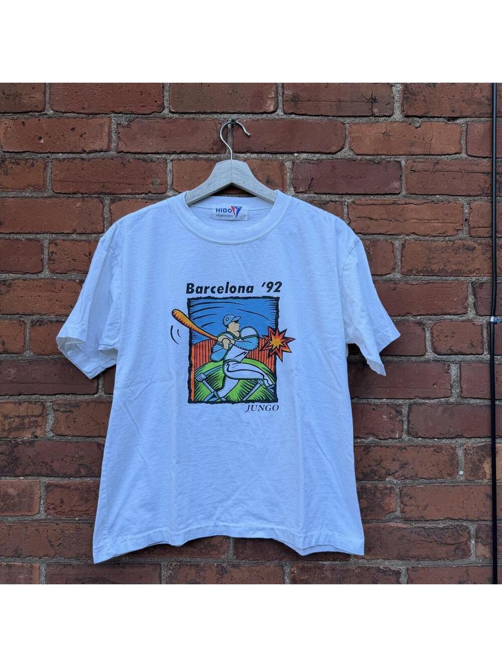 Vintage Barcelona jungo bears baseball team t shirt 1992 L